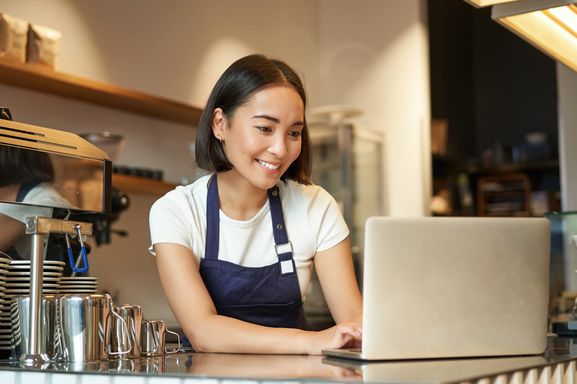Friendly business owner ready to help